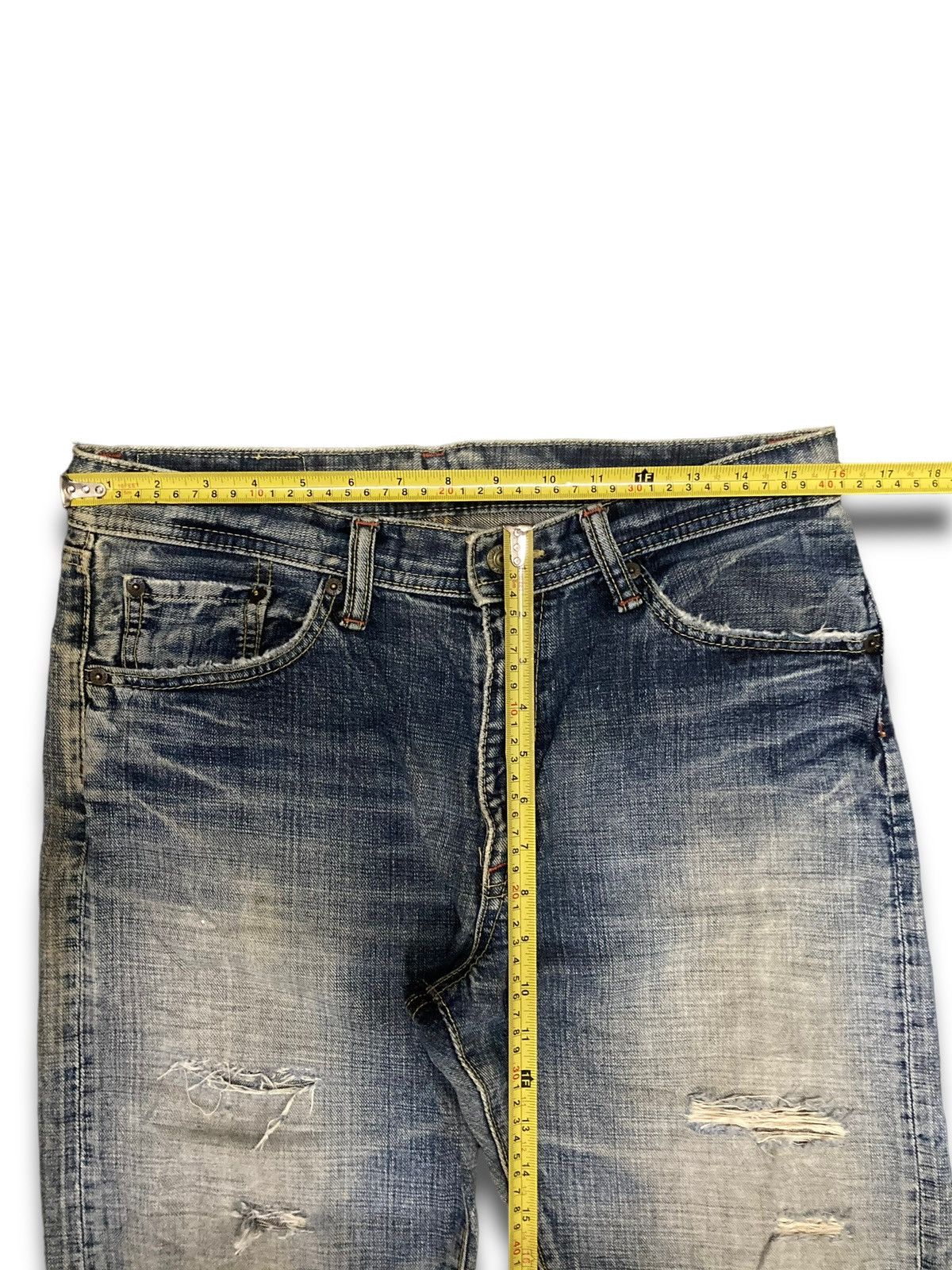 Japanese Brand × Vintage Vintage 90s Japanese Straight Cut Kaihara Jeans Size US 32 / EU 48 - 12 Thumbnail