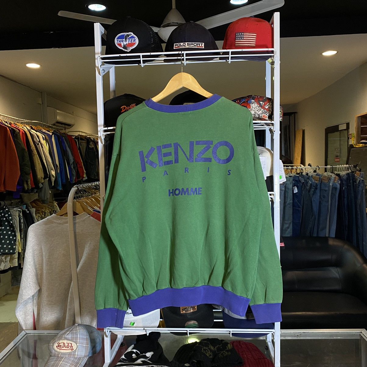 Kenzo Nice! Kenzo Paris Homme Crewneck Sweatshirt Big Logo Size US XL / EU 56 / 4 - 1 Thumbnail