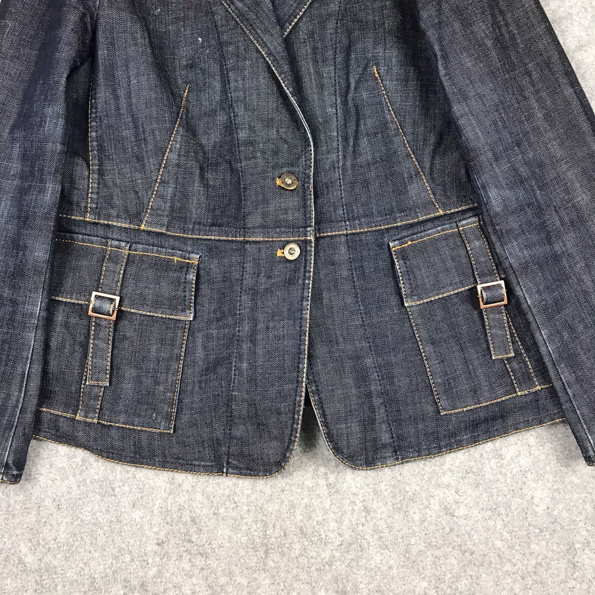Japanese Brand KOMIKYOKU DENIM JACKET Size M / US 6-8 / IT 42-44 - 3 Thumbnail