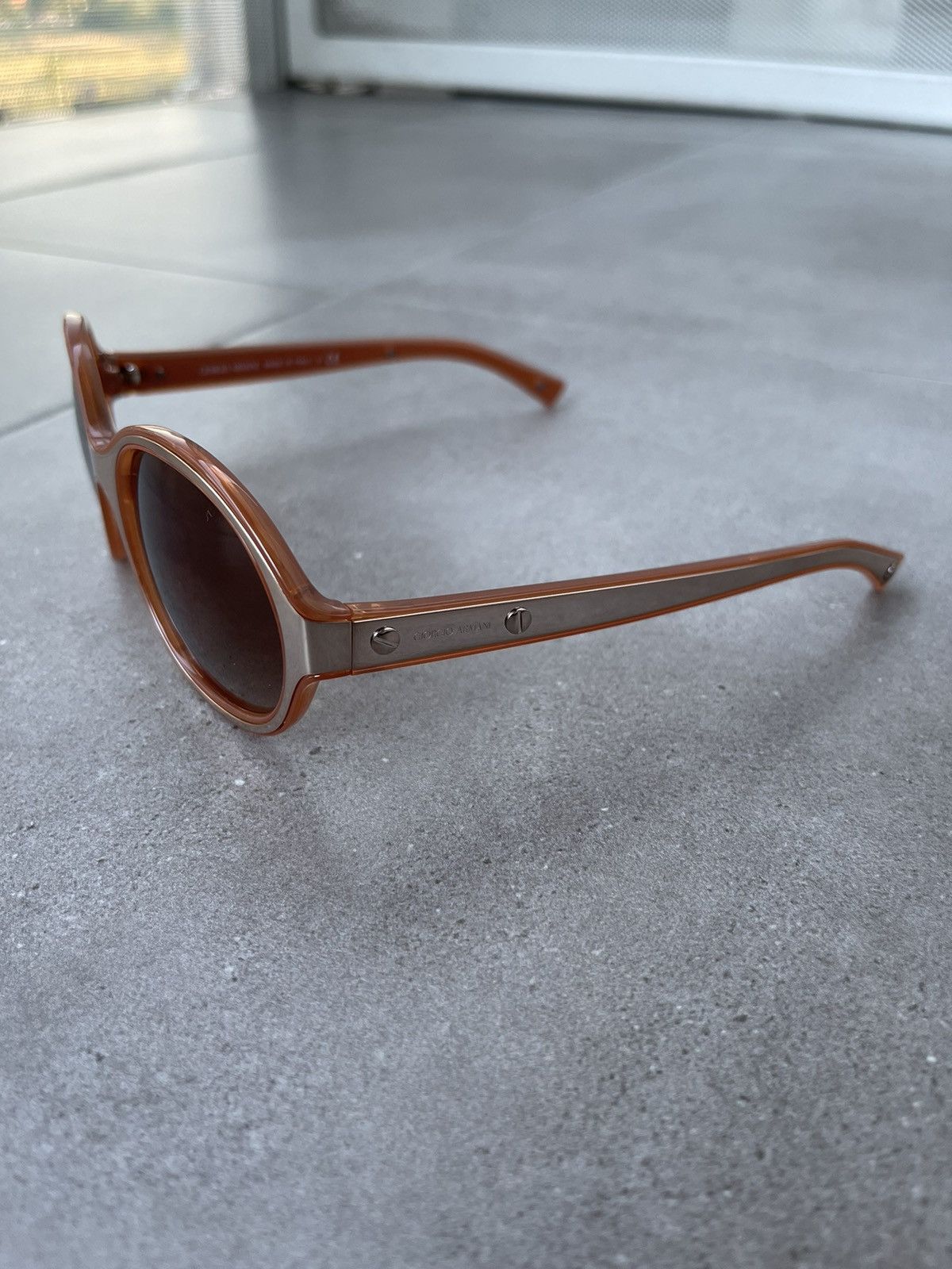 Giorgio Armani AR8015 5043/13 Cobain Peach Silver Sunglasses