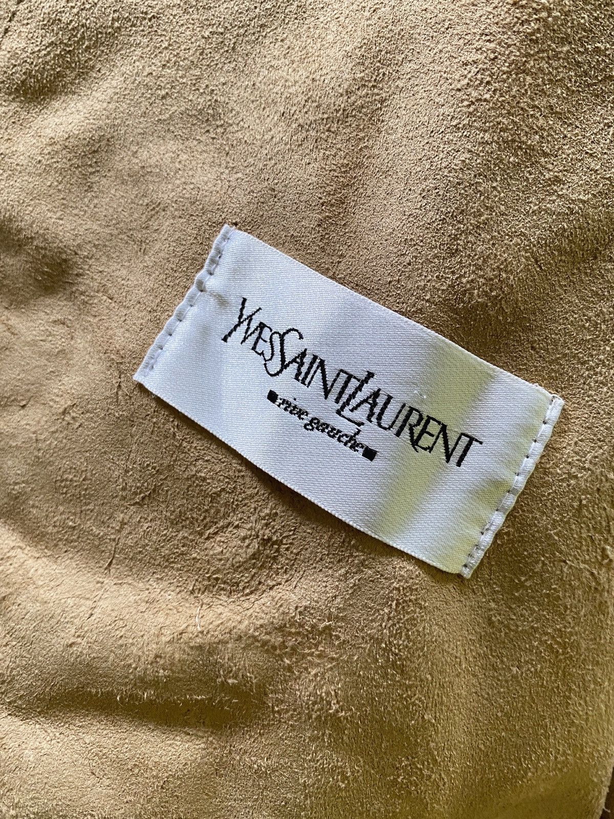 Yves Saint Laurent Insane Detailed YSL RiveGauche Suede Leather Jacket Size US M / EU 48-50 / 2 - 2 Thumbnail