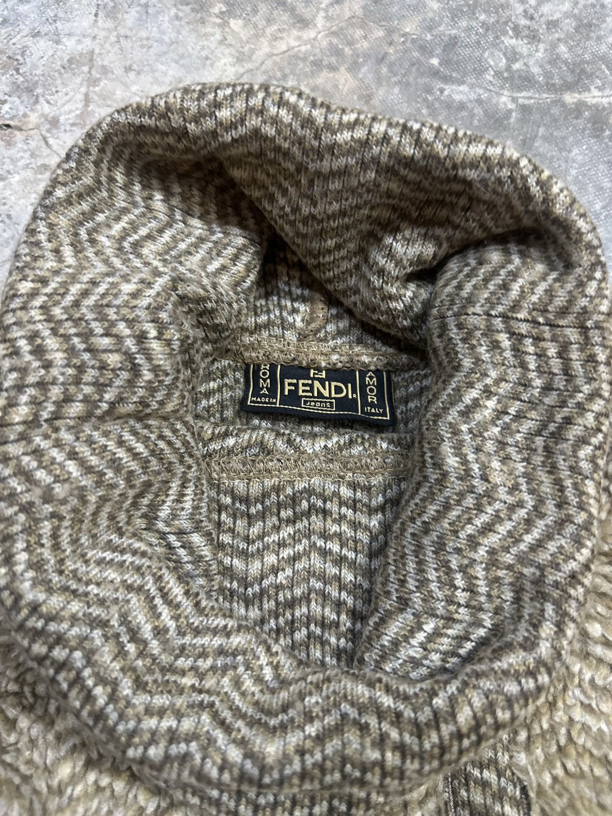 Fendi vintage crop top turtle neck knitwear by Fendi Size Small Size US S / EU 44-46 / 1 - 3 Thumbnail