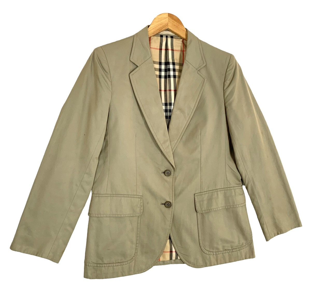 Burberry Vintage Burberry White Tags Nova Check Blazer Jacket Size US S / EU 44-46 / 1 - 3 Thumbnail