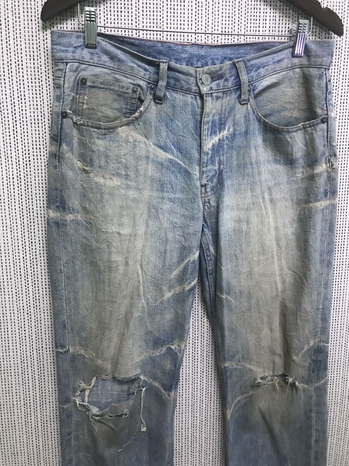 Takeo Kikuchi DISTRESSED ‼️‼️ vintage takeo kikuchi very rare Size US 33 - 3 Thumbnail