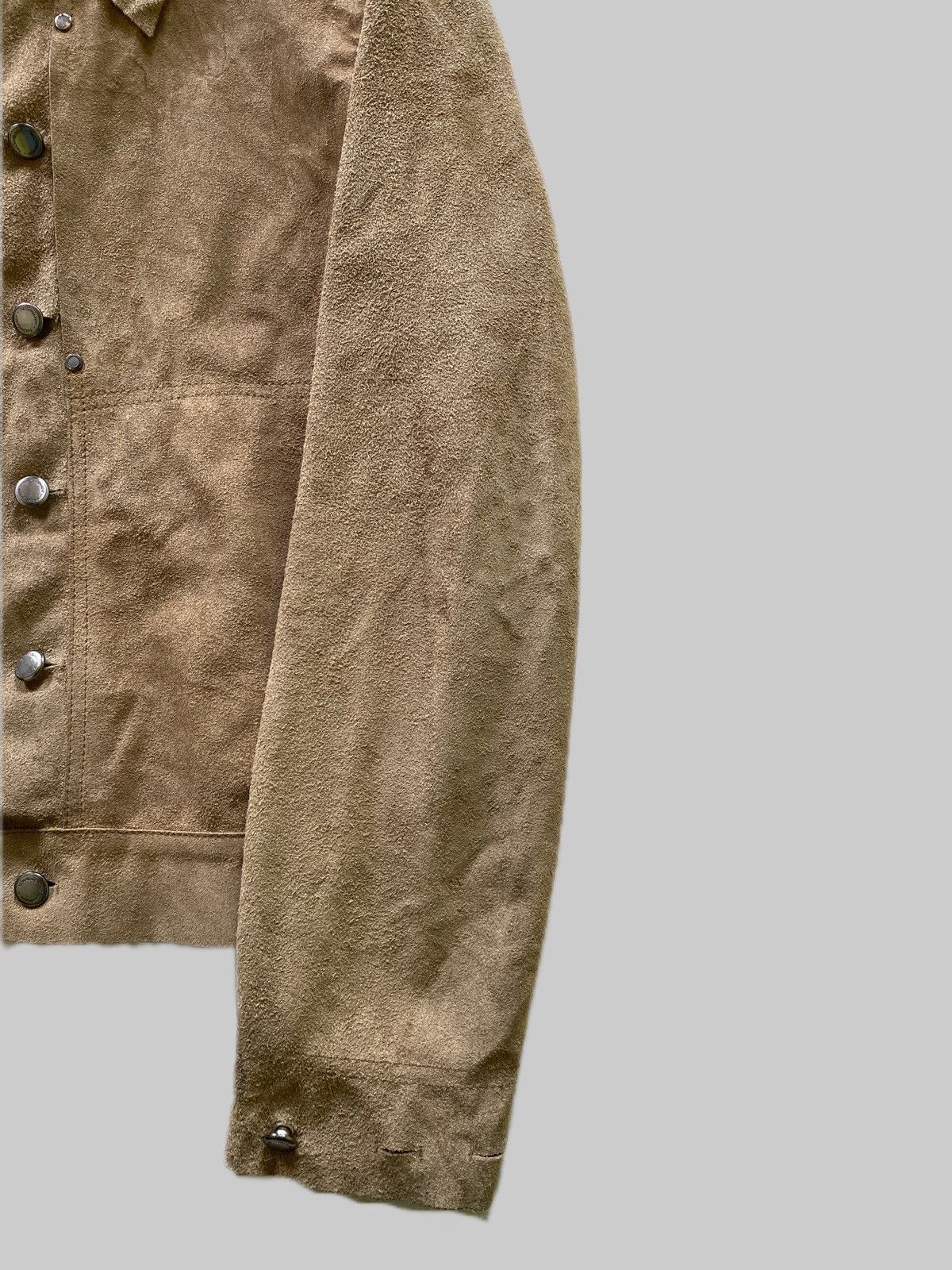 Yves Saint Laurent Insane Detailed YSL RiveGauche Suede Leather Jacket Size US M / EU 48-50 / 2 - 19 Thumbnail