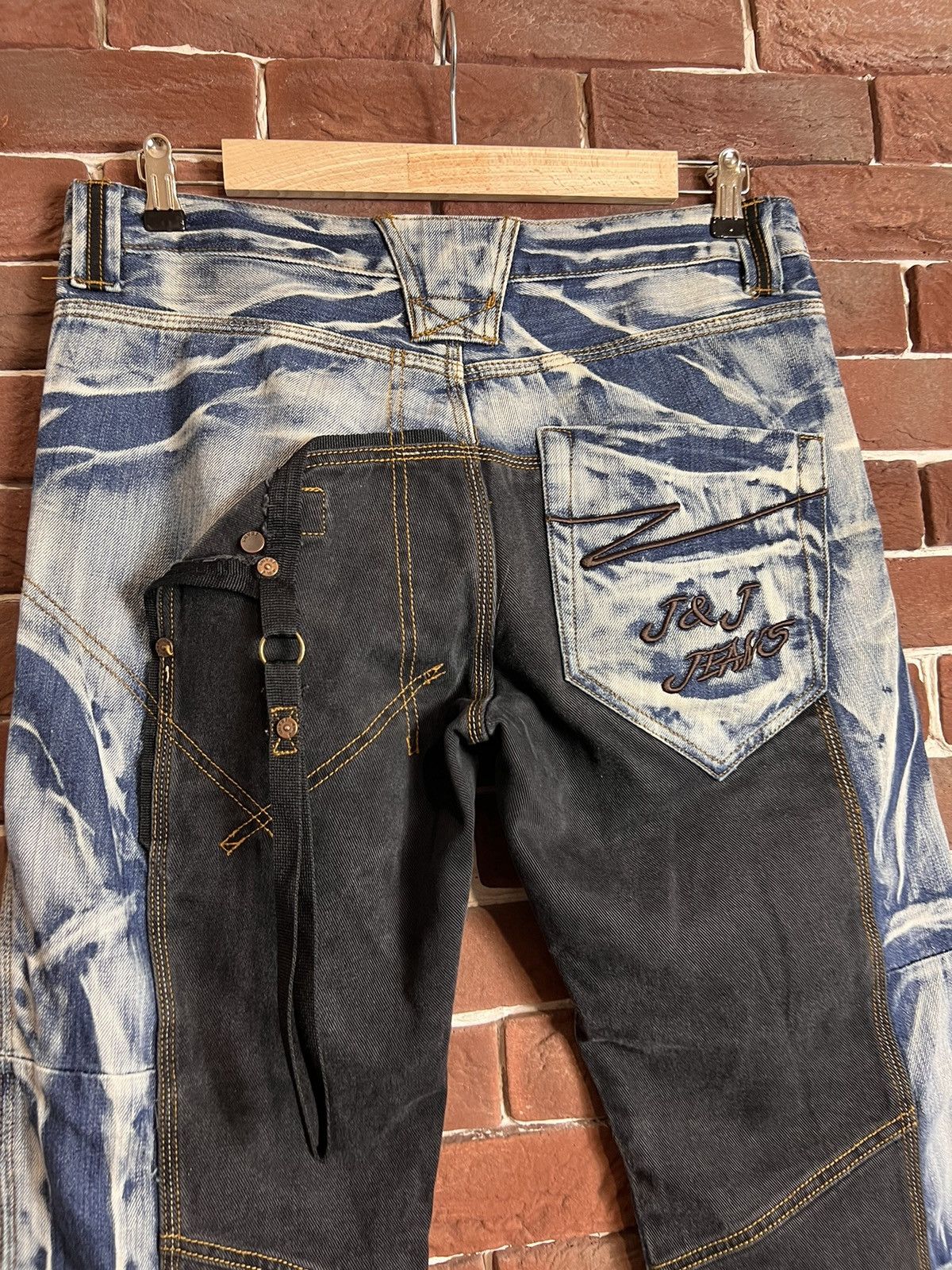 Japanese Brand Vintage Y2k Rare J&J Double Knee Pants Jeans Rare Drip Y2M Size US 34 / EU 50 - 4 Thumbnail