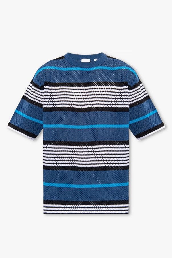 Burberry Burberry Striped Knit Short Sleeve Shirt Size US M / EU 48-50 / 2 - 1 Thumbnail