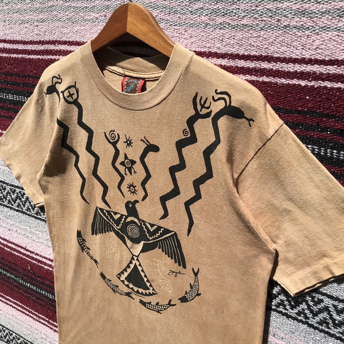 Vintage Vintage 90s Dagoli ThunderBird Tee Goros Japan Size US M / EU 48-50 / 2 - 6 Thumbnail