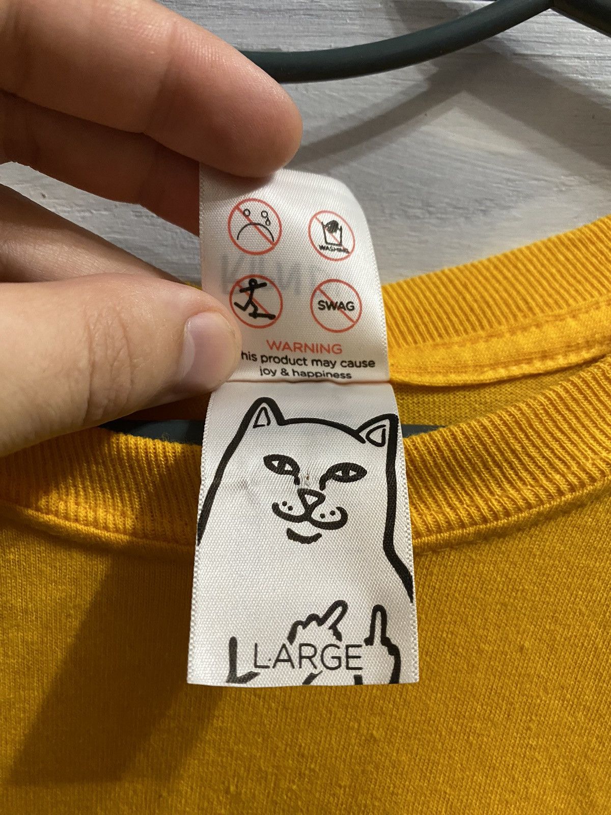RIPNDIP Rare Long-Sleeve RipNDip Big Logo Fuck Cats. Size US L / EU 52-54 / 3 - 15 Thumbnail