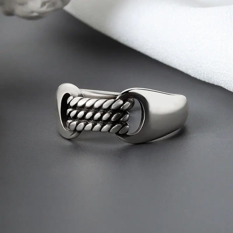 Jewelry Creative Handmade Twisted Ring Size ONE SIZE - 1 Thumbnail