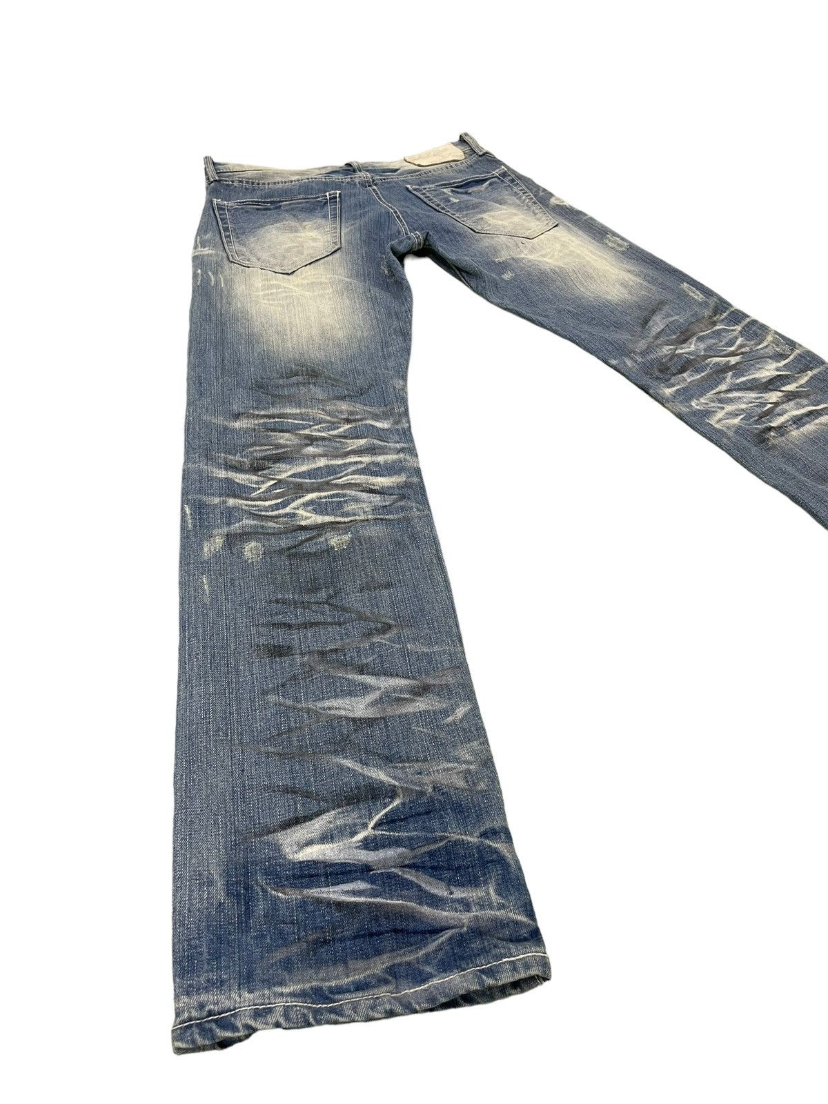 Japanese Brand Distress Jeans Urban Craft Honeycomb Painted Straight 5🟦8 Size US 32 / EU 48 - 13 Thumbnail