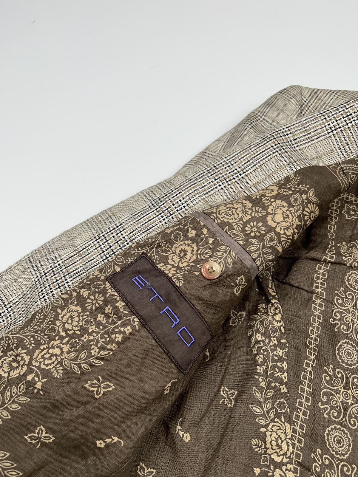 Etro Etro Linen Bandana Canvas Blazer Jacket Size 42R - 11 Thumbnail