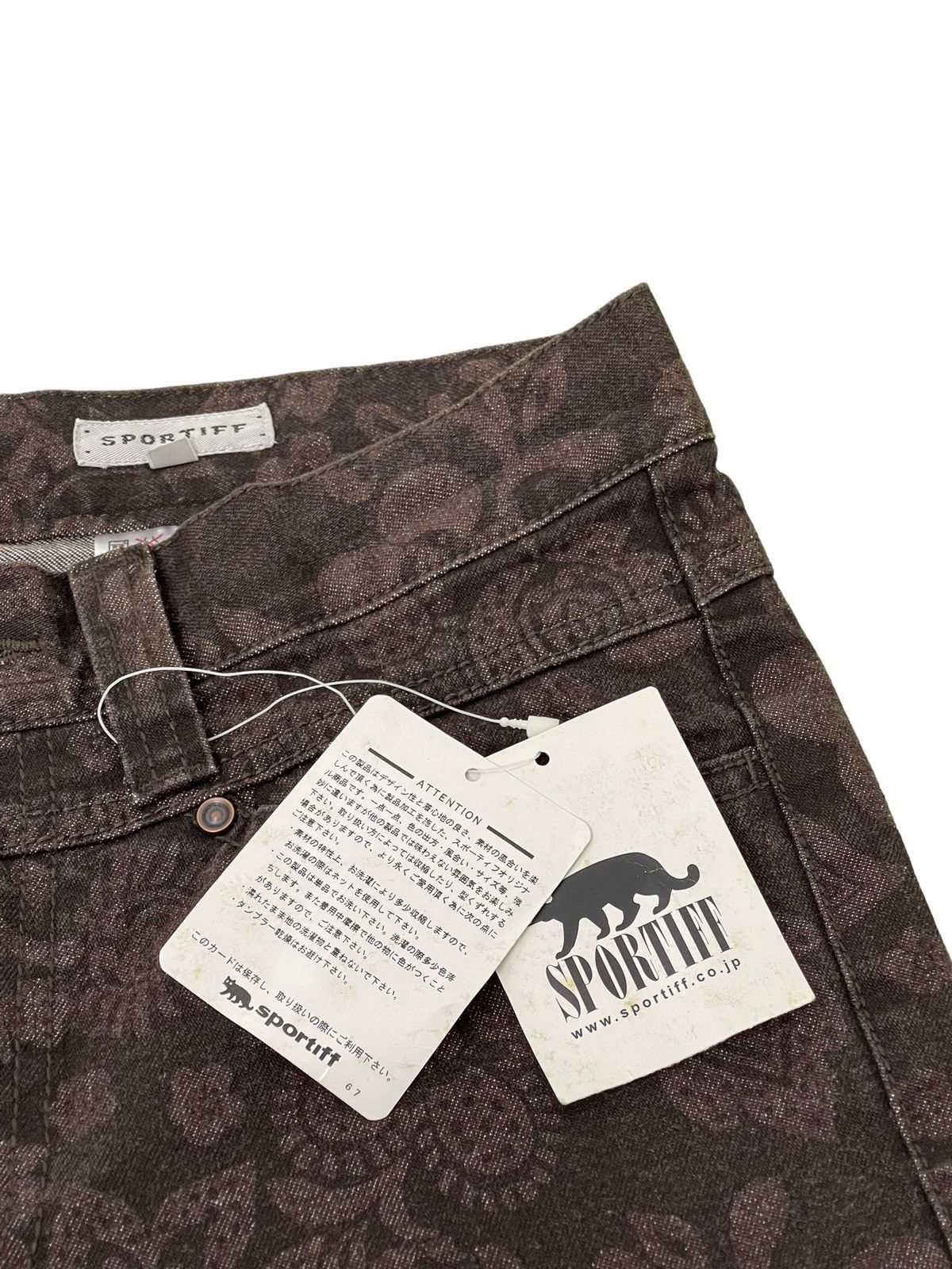 Japanese Brand Flare Jeans Sportiff Full Florals Stretch Boot Cut 5🟦7 Size US 28 / EU 44 - 9 Thumbnail