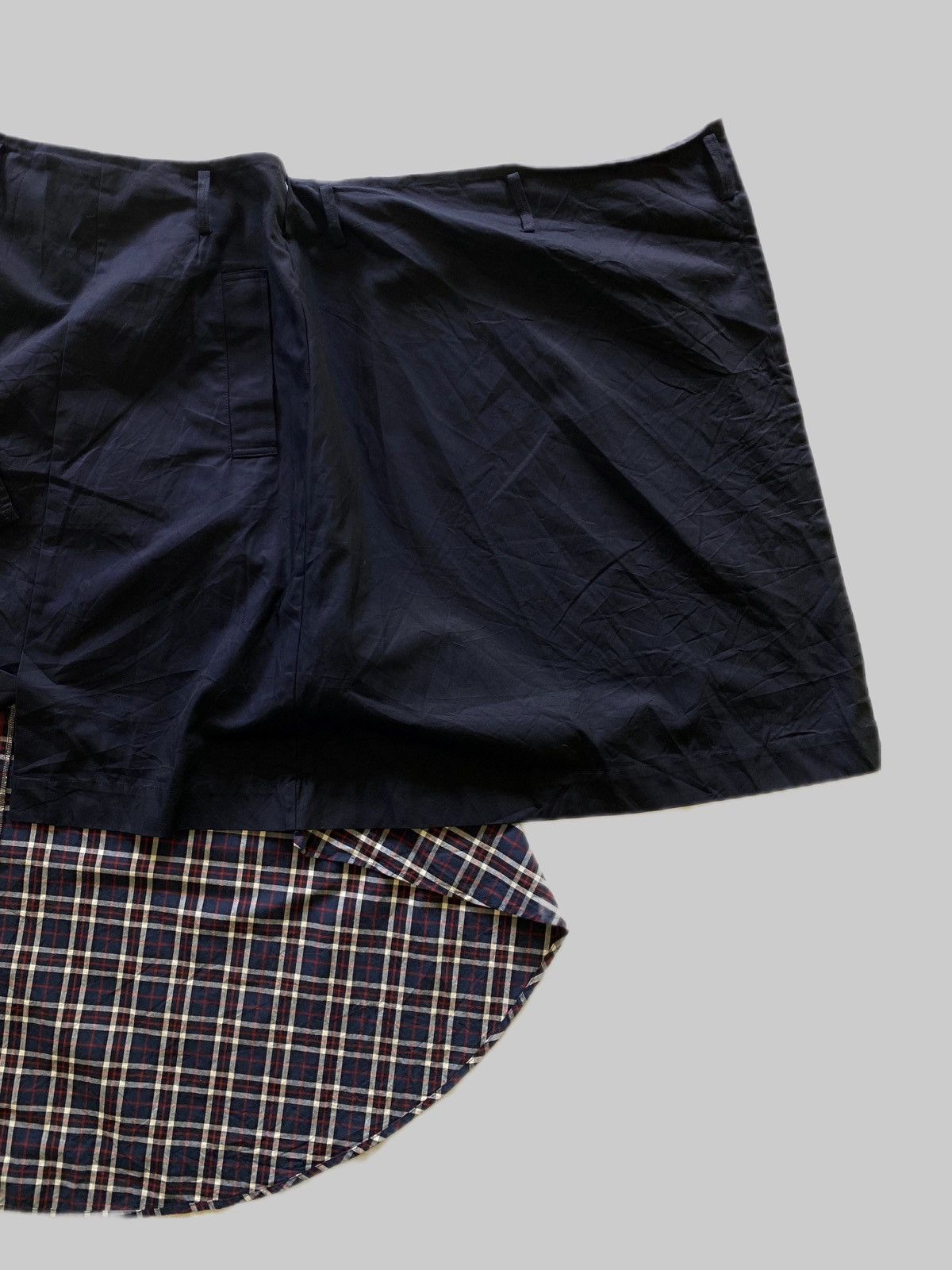 Maison MIHARA YASUHIRO Archives! Mihara Yasuhiro Asymmetrical Hybrid Wrap Skirt Size 27" / US 4 / IT 40 - 8 Thumbnail