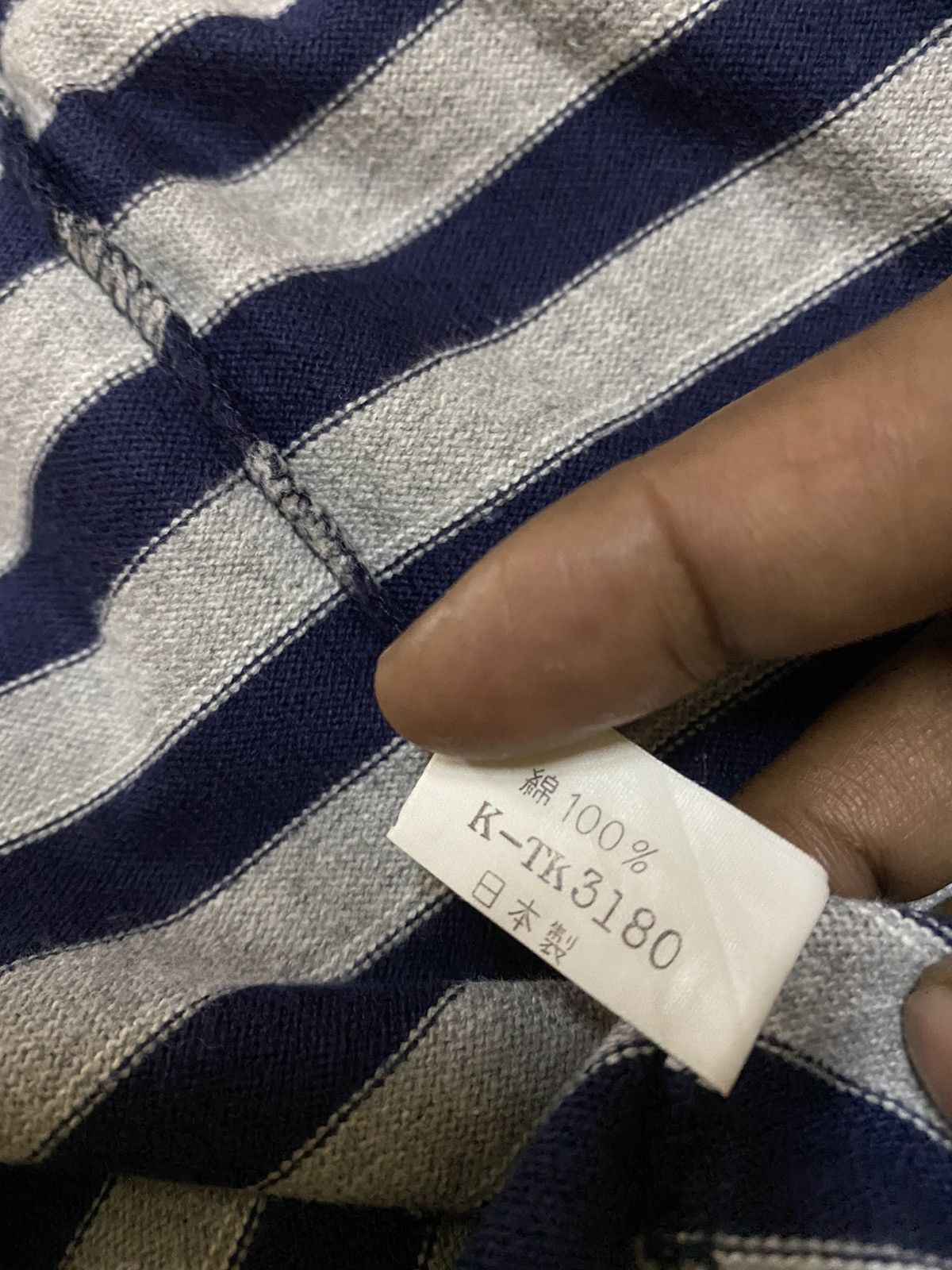 Yohji Yamamoto 💥Yohji Yamamoto Signature Pour Homme Stripe Shirt Size US L / EU 52-54 / 3 - 7 Thumbnail