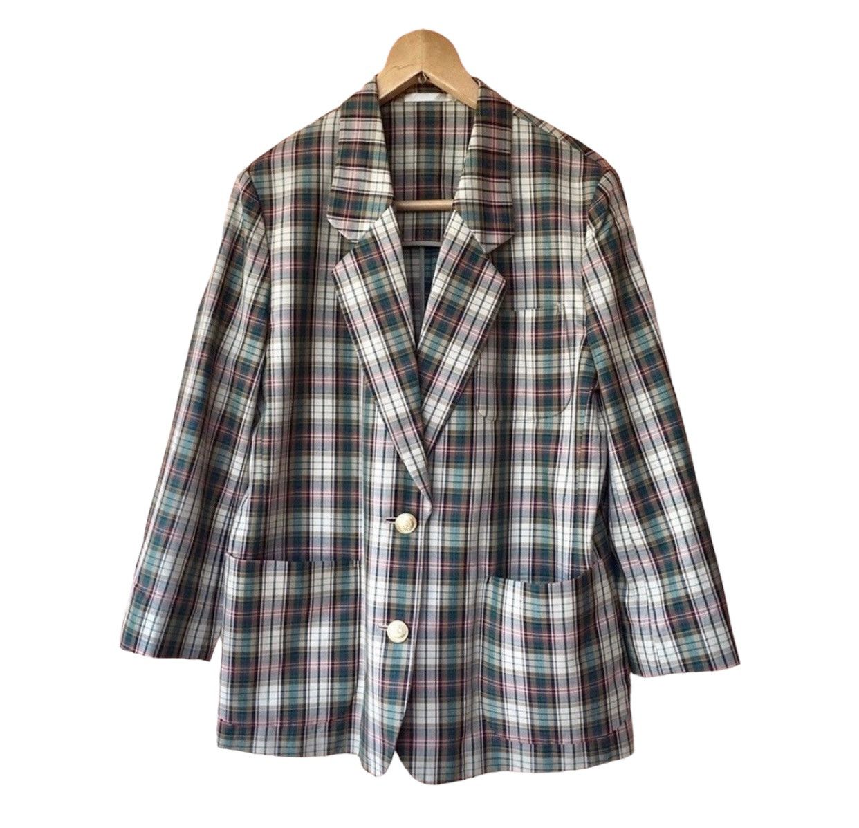 Burberry Iconic Vintage Burberrys Prorsum Plaid Blazer/Coat Sz 13br Size US L / EU 52-54 / 3 - 1 Thumbnail