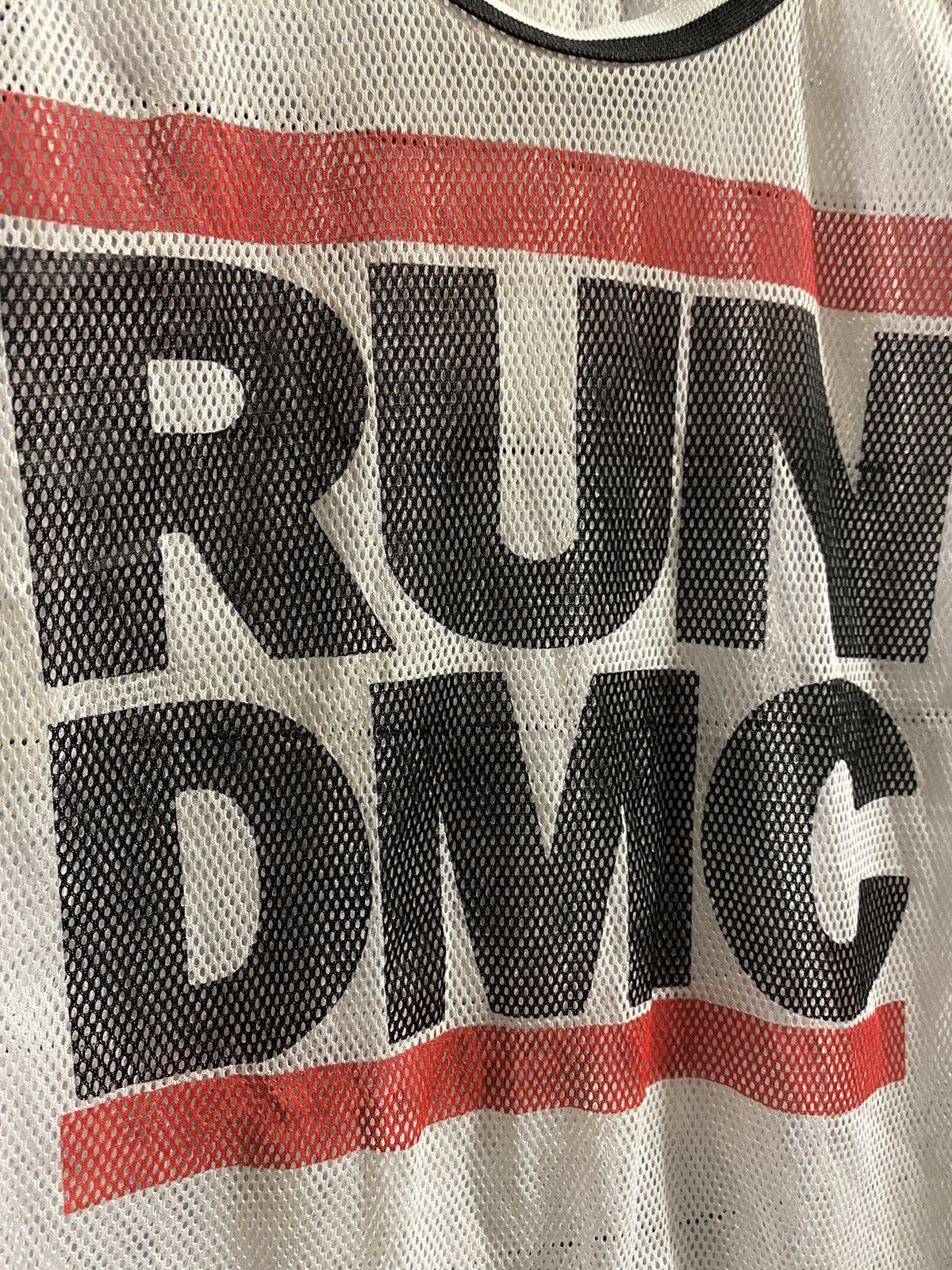 Rap Tees Rare Mish Jersey RUN DMC Rap Y2K style. Size US M / EU 48-50 / 2 - 2 Thumbnail