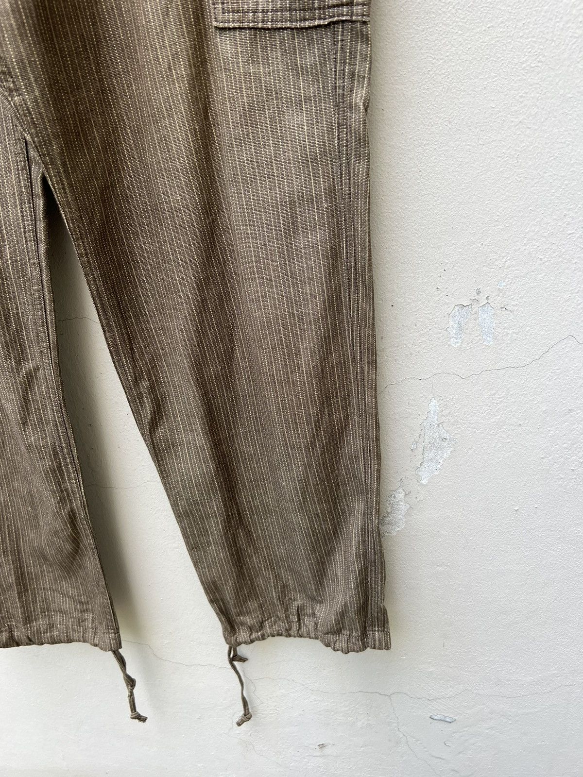 Vintage Vintage BLUEWAY Drawstring Stripe Baggy Wide Cargo Size US 34 / EU 50 - 8 Thumbnail