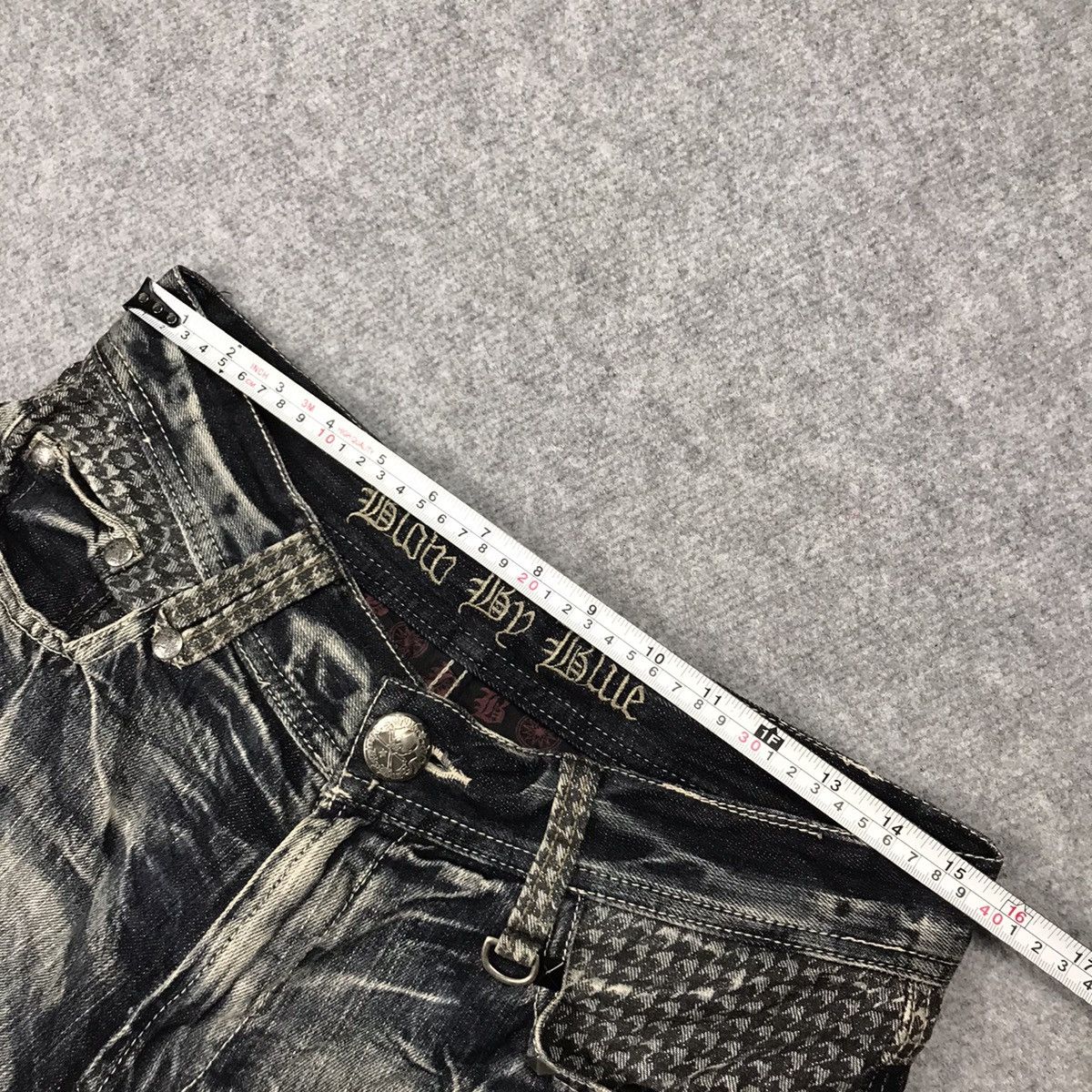 Japanese Brand FLARE DENIM⚡️BLOB BY BLUE BOOTCUT PUNK DENIM PANTS /130 Size US 30 / EU 46 - 17 Thumbnail