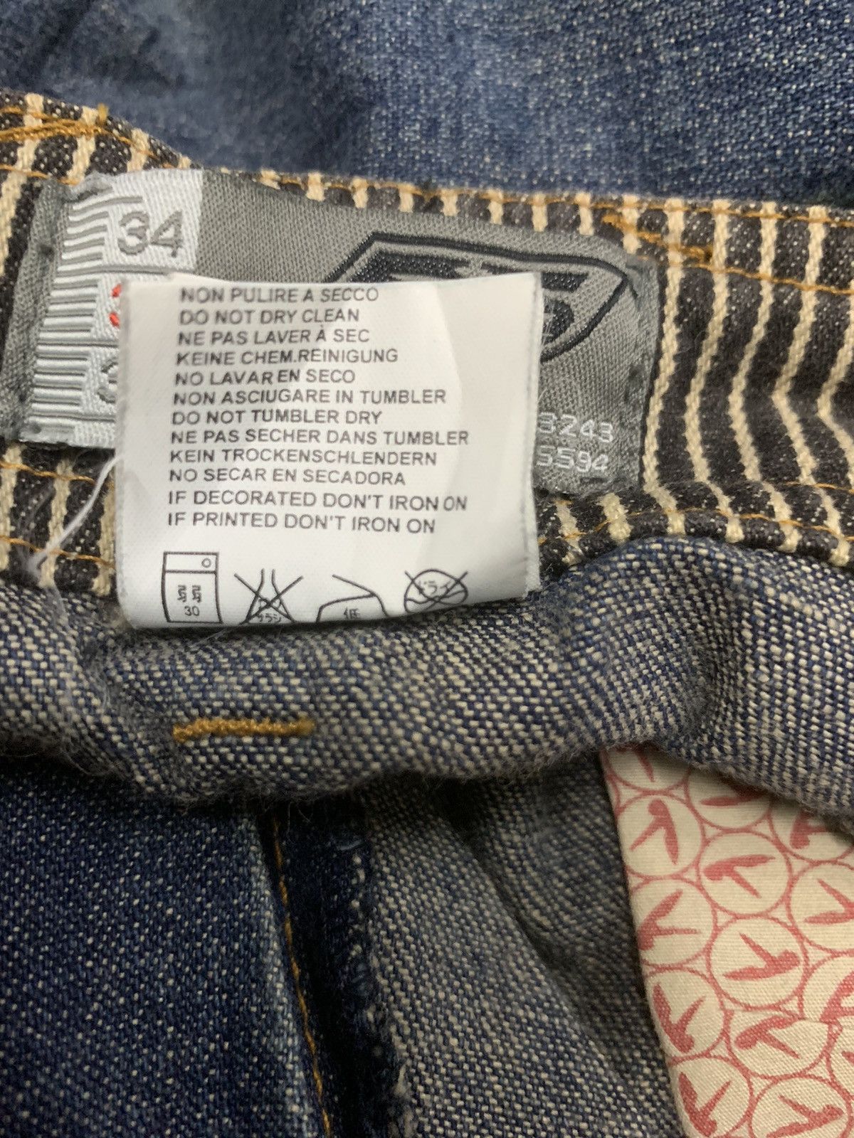 Diesel 55 DSL Fifty Five Denim Jeans Size US 36 / EU 52 - 9 Thumbnail