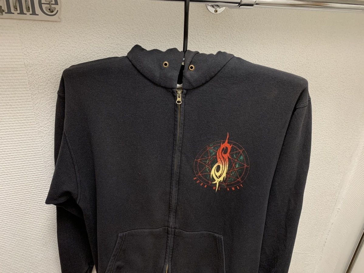 Band Tees Slipknot burn me away vintage black zip hoodie L sz 2000th Size US L / EU 52-54 / 3 - 3 Thumbnail