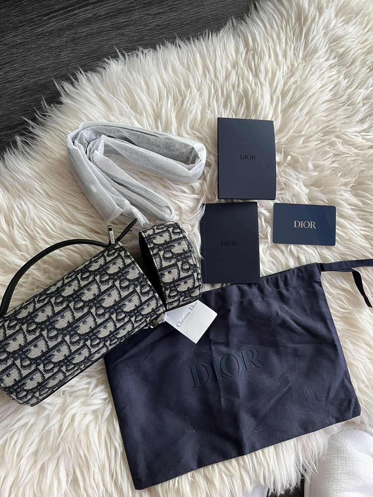 Dior Rare Brand New Limited Edition Oblique Roller Saddle Bag Size ONE SIZE - 8 Thumbnail