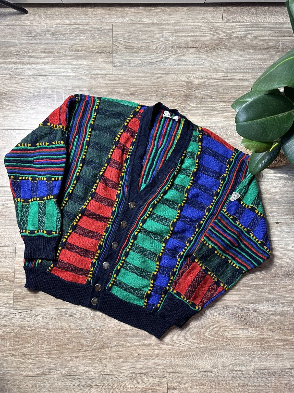 Carlo Colucci × Coogi Carlo Colucci Multicolor Knit Cardigan, Coogi style Size US M / EU 48-50 / 2 - 1 Thumbnail