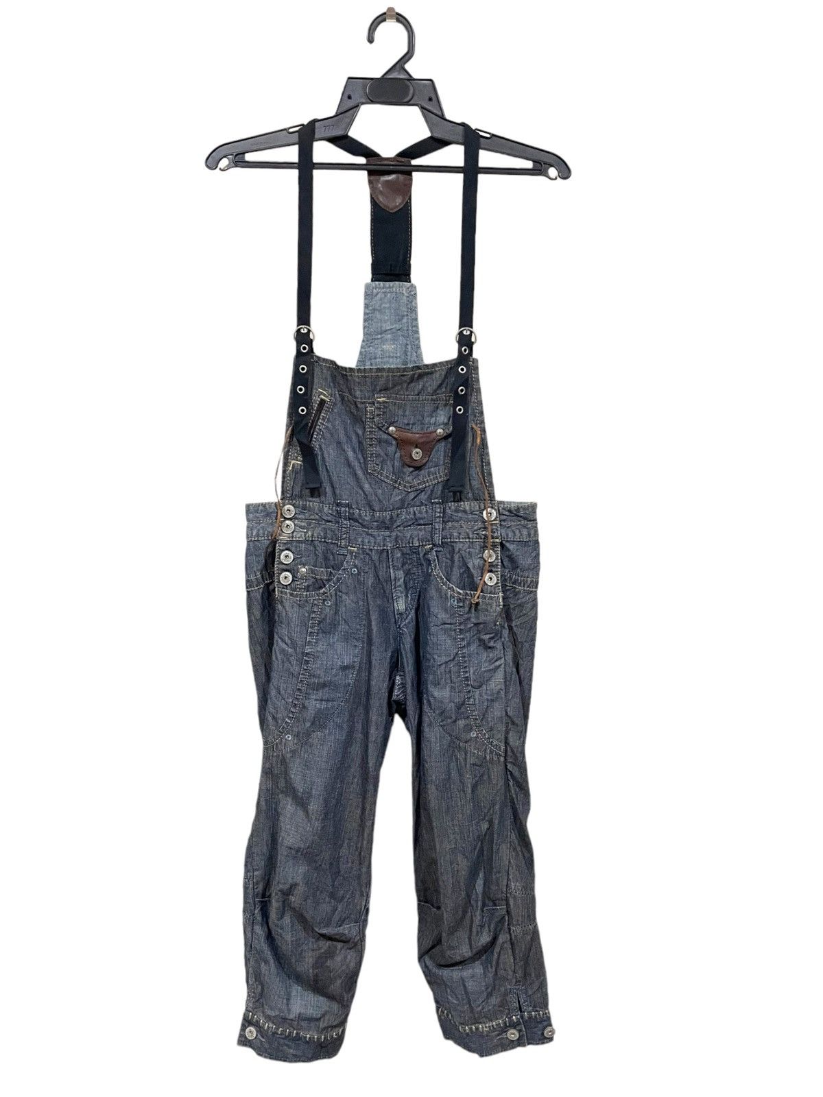 Marithe + Francois Girbaud × Vintage Very Rare🔥Marithe Francoise Girbaud Knee Quarter Jumpsuit Size 32" / US 10 / IT 46 - 1 Thumbnail