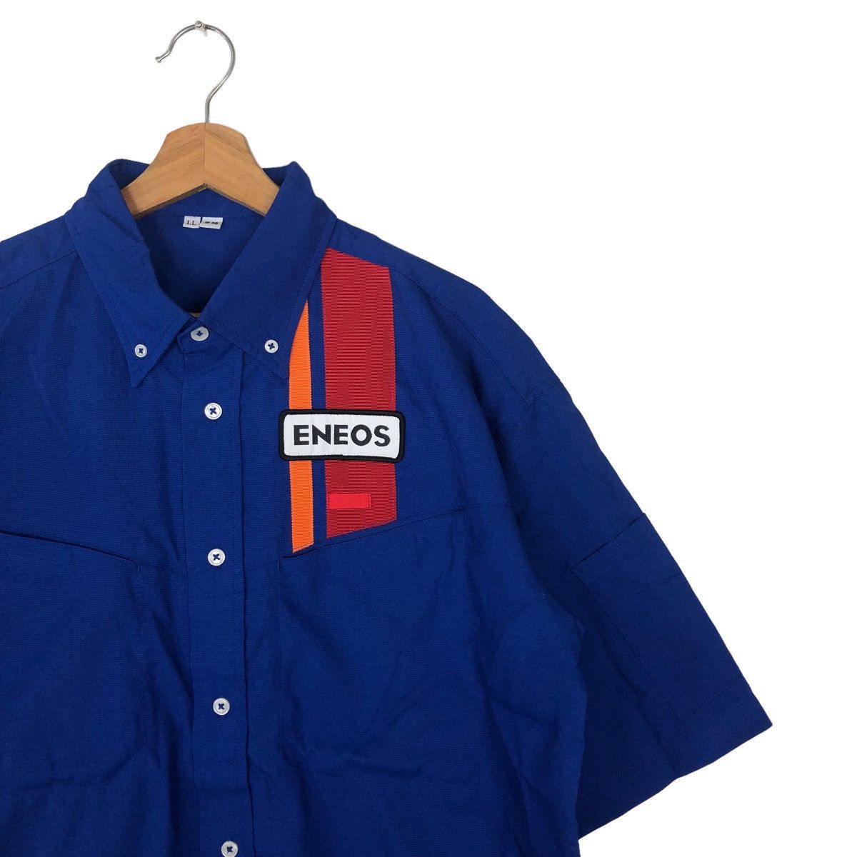 Japanese Brand VINTAGE WORK SHIRT ENEOS BIG LOGO Size US M / EU 48-50 / 2 - 5 Thumbnail
