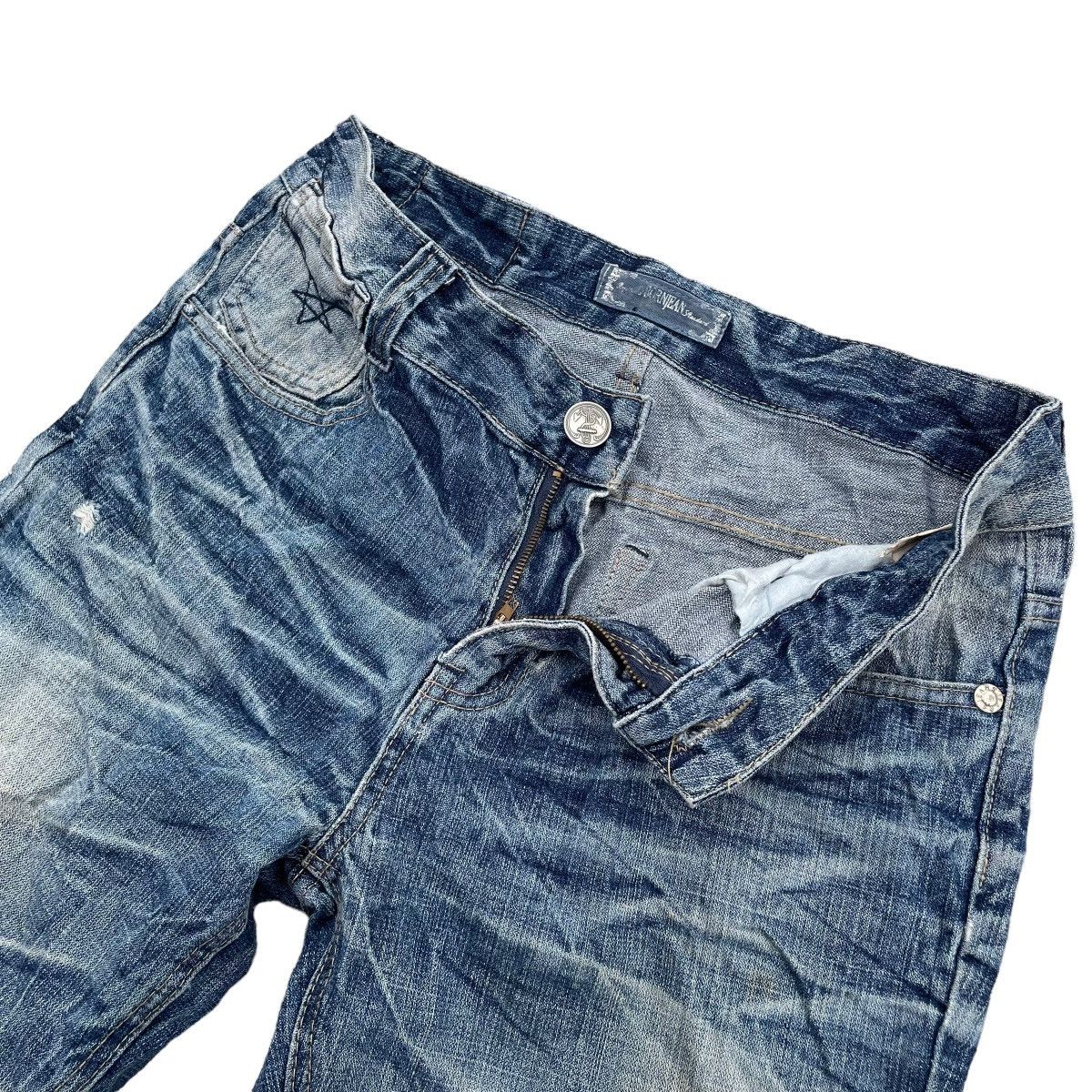 If Six Was Nine × Japanese Brand × Le Grande Bleu (L.G.B.) VINTAGE BORN JEANS STONE WASHED DISTRESSED DENIM PANTS Size US 31 - 3 Thumbnail