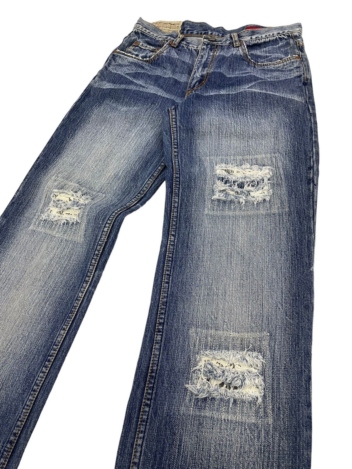 Japanese Brand × PPFM Vintage ToughJeansSmith Distressed Jeans Kapital Style Size US 30 / EU 46 - 5 Thumbnail