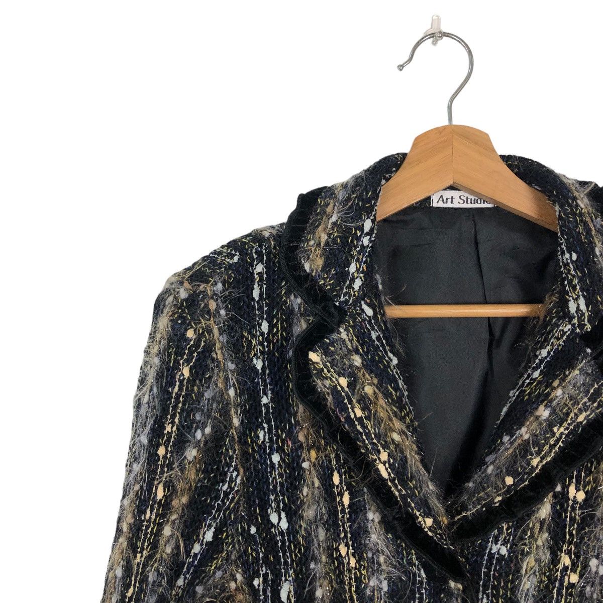 Japanese Brand VINTAGE ART STUDIO TWEED JACKET Size US M / EU 48-50 / 2 - 6 Thumbnail