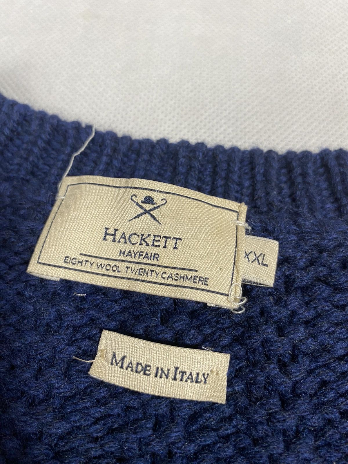 Hackett Hackett wool knit sweater size XXL(fits L-XL) Size US XXL / EU 58 / 5 - 3 Thumbnail