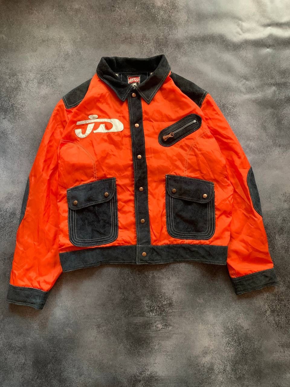 Diesel × Japanese Brand × Vintage 90's Diesel Vintage Racing Y2k Jacket Size US L / EU 52-54 / 3 - 1 Thumbnail