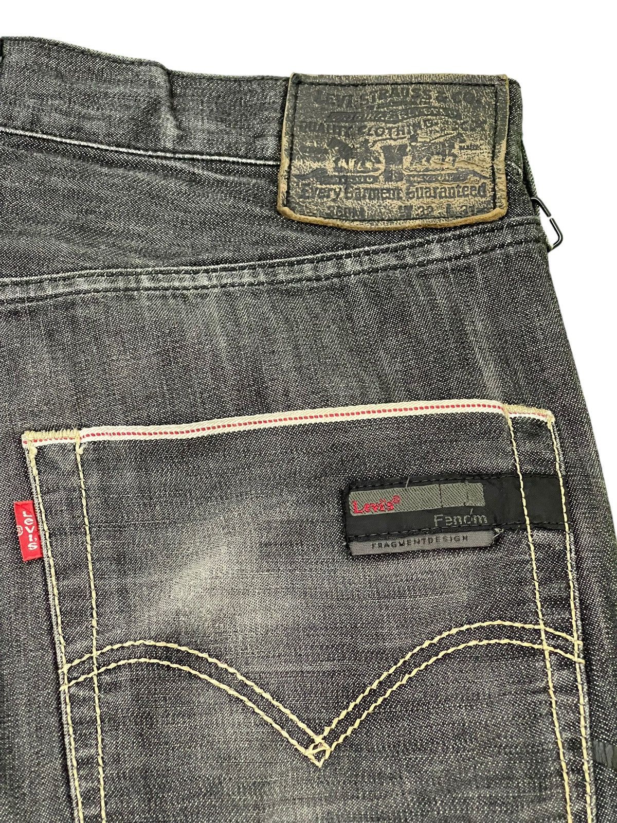 Fragment Design Levi’s Fenom Fragment Design Distres Thin Denim Regular 6🟦0 Size US 32 / EU 48 - 10 Thumbnail
