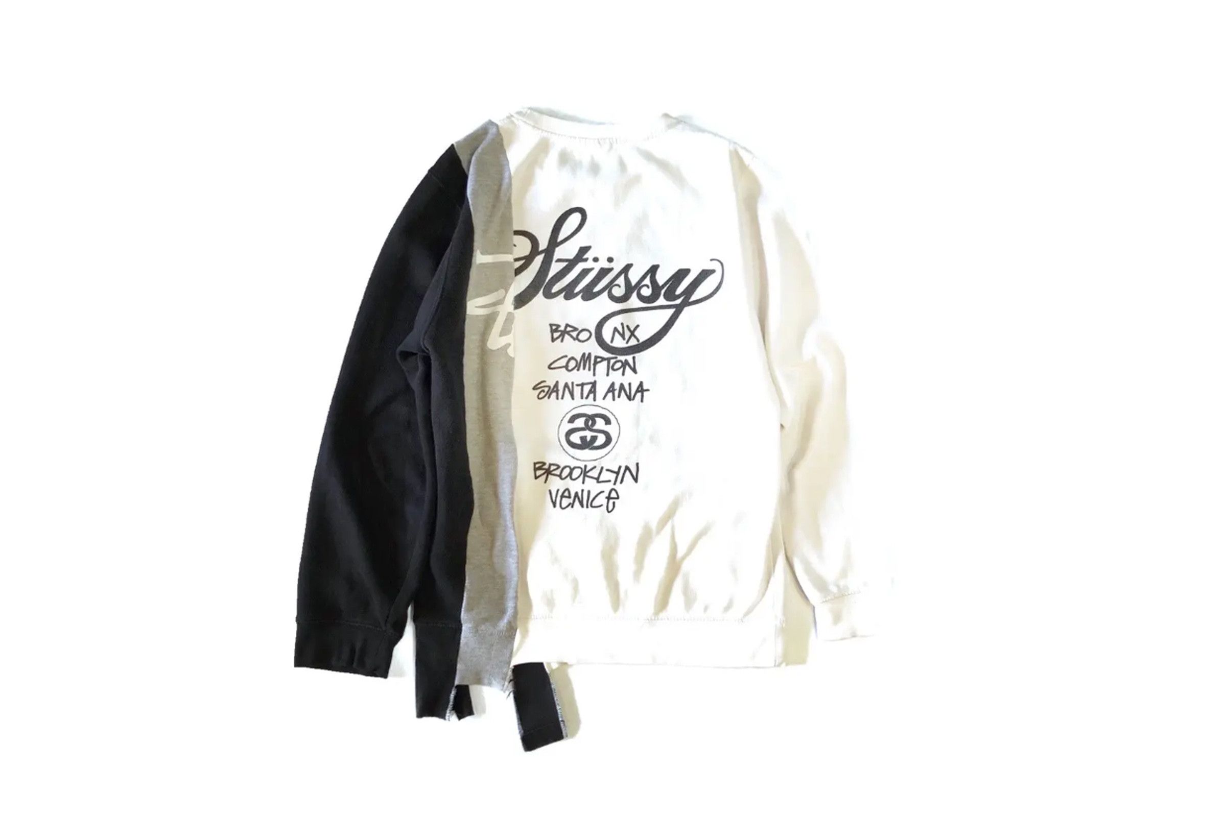 Brown Stussy hot Guam Crewneck