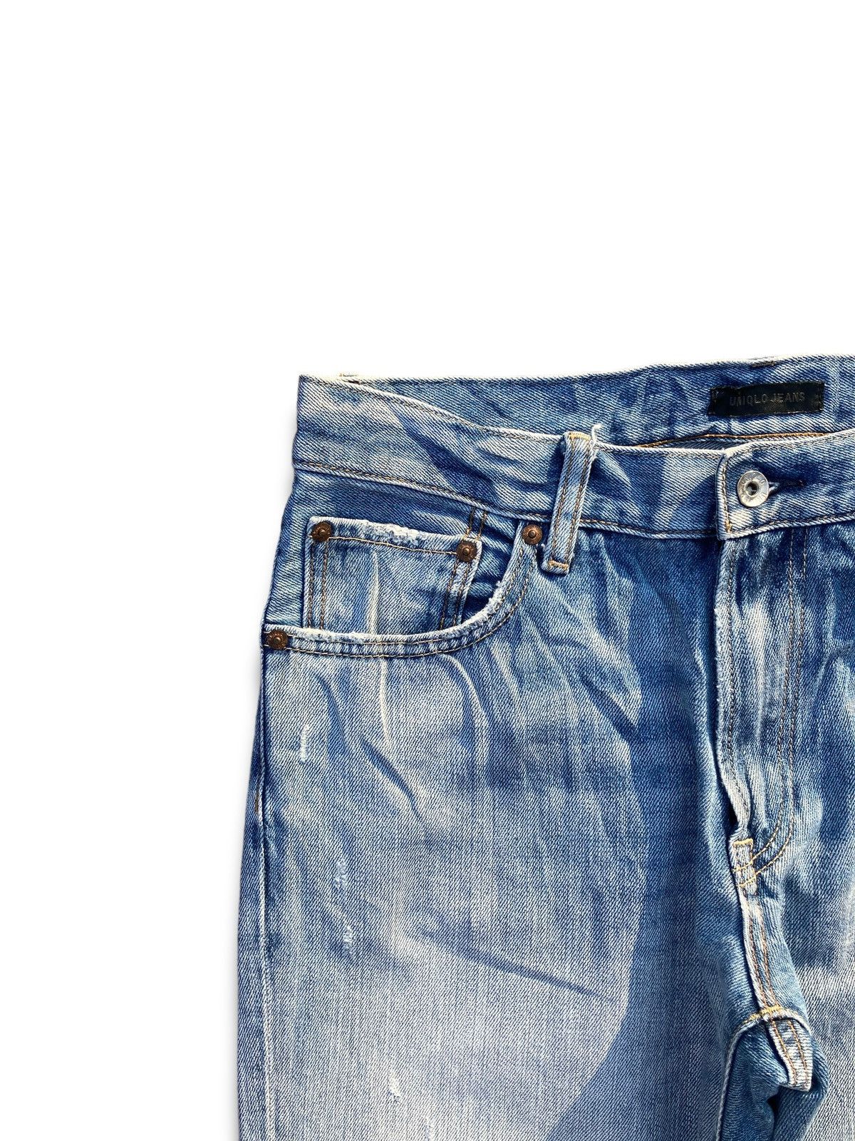 Uniqlo Vintage Y2K Jun Takahashi Straight Cut Jeans Size US 32 / EU 48 - 7 Thumbnail