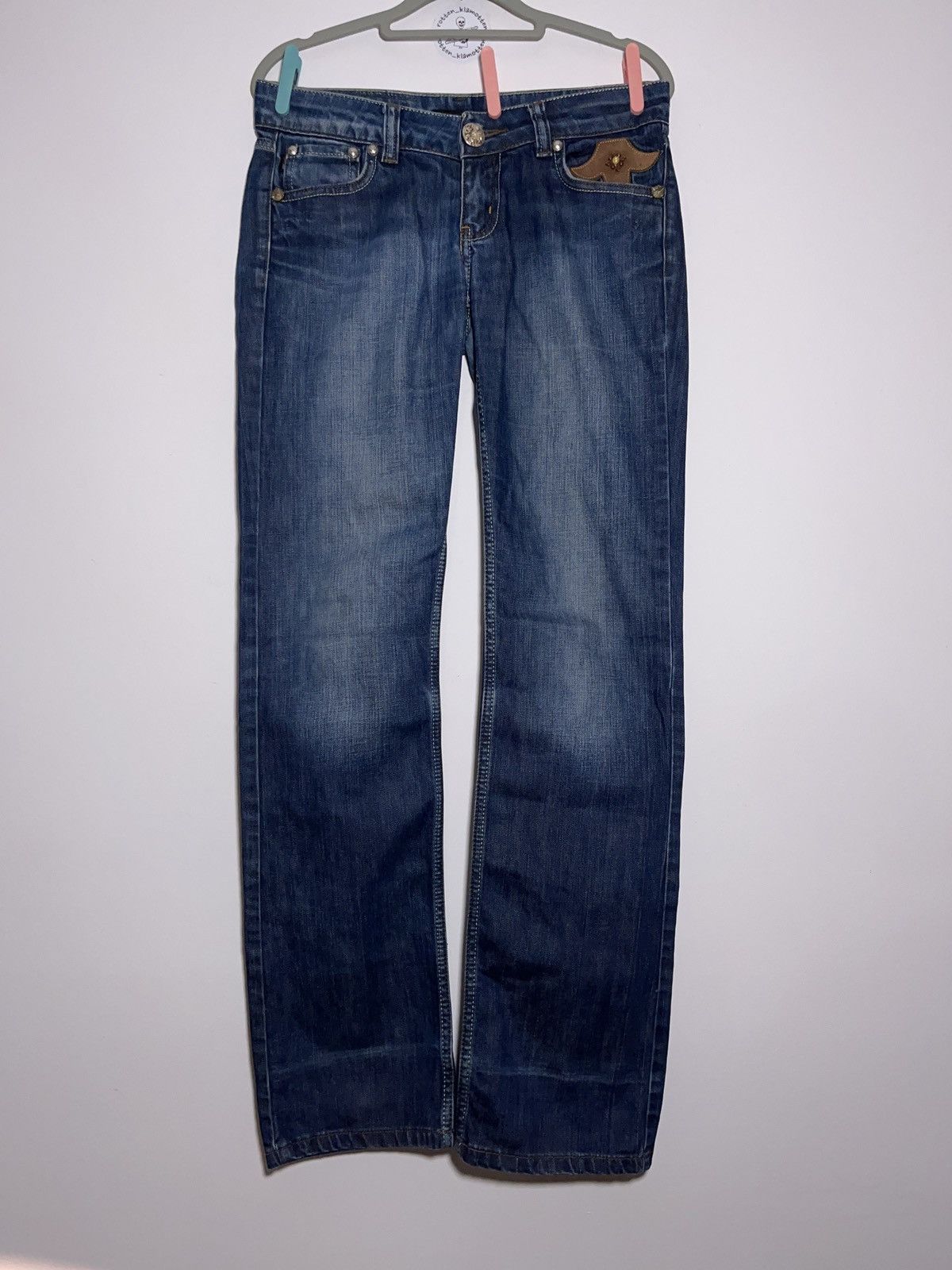 Low rise Cavalli bell bottoms jeans