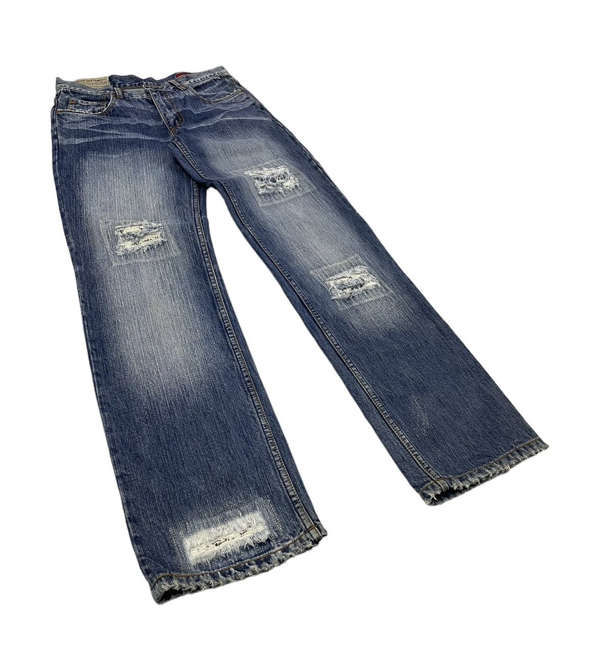 Japanese Brand × PPFM Vintage ToughJeansSmith Distressed Jeans Kapital Style Size US 30 / EU 46 - 2 Thumbnail