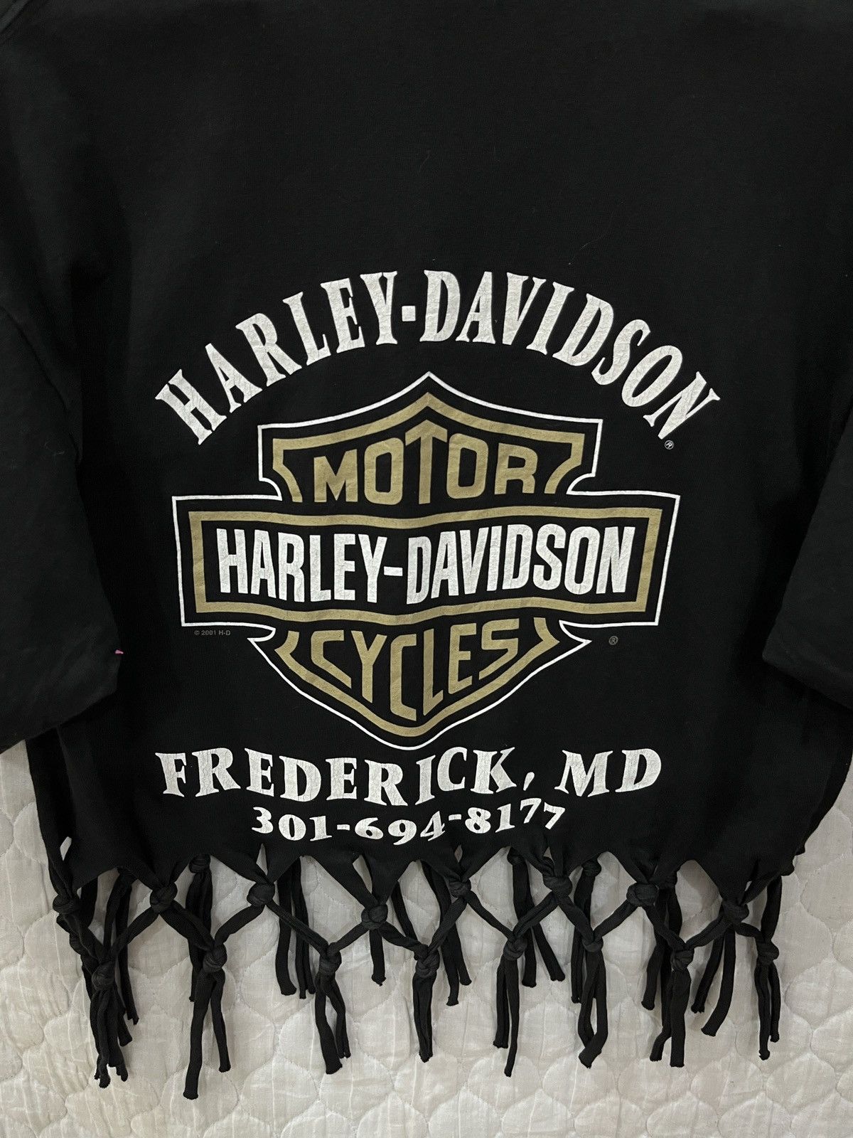 Harley Davidson × Vintage (Qqqq). VINTAGE HARLEY DAVIDSON CUSTOM CROP T SHIRTS Size L / US 10 / IT 46 - 10 Thumbnail
