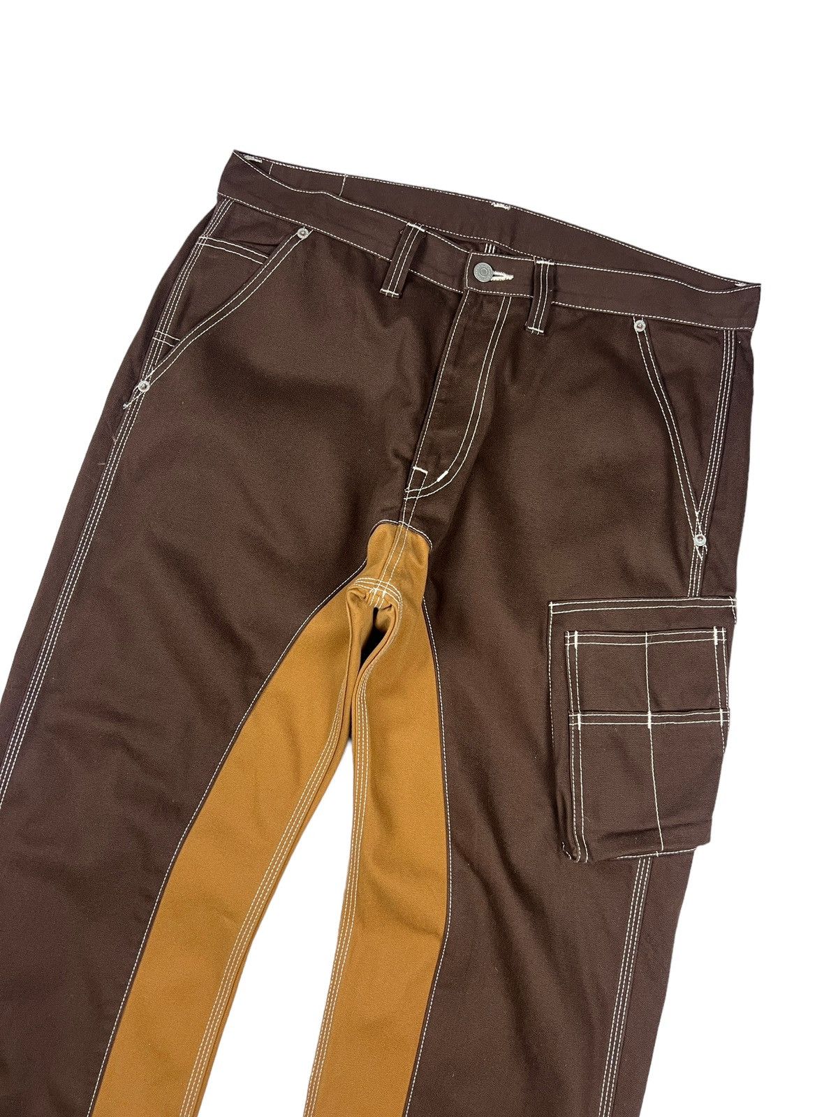 KOJIMA GENES Kojima Genes Two Tone Duck Canvas Carpenter Pants Size US 37 - 4 Thumbnail