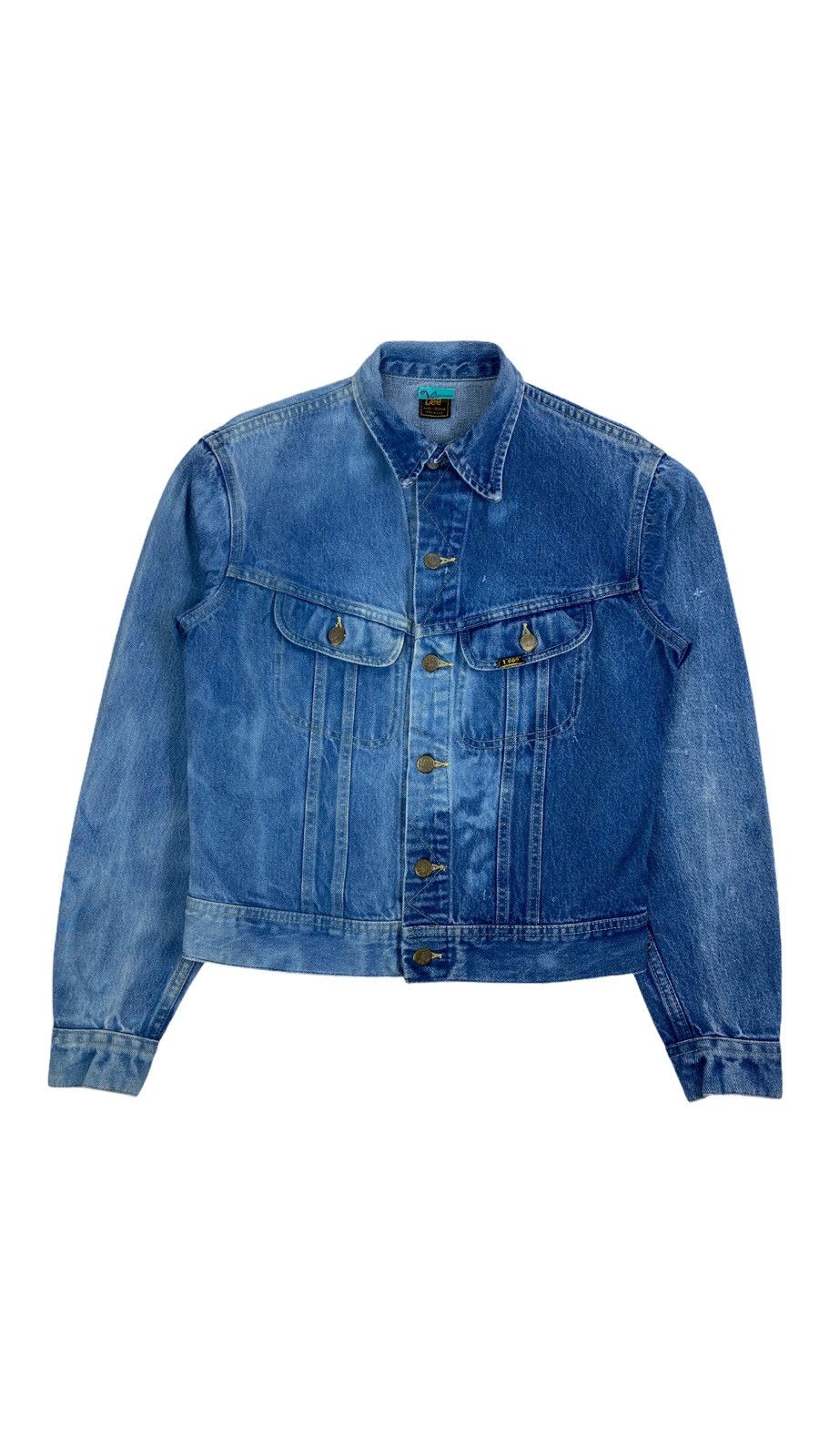 Lee 🔥LASTDROP🔥 90s Made In USA Lee Denim Jeans Trucker Jacket Size M / US 6-8 / IT 42-44 - 2 Thumbnail
