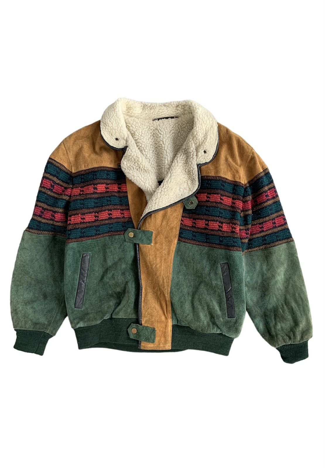 Japanese Brand Avant Garde Suede Leather Jacket Inspired Issey Miyake Size US L / EU 52-54 / 3 - 2 Thumbnail