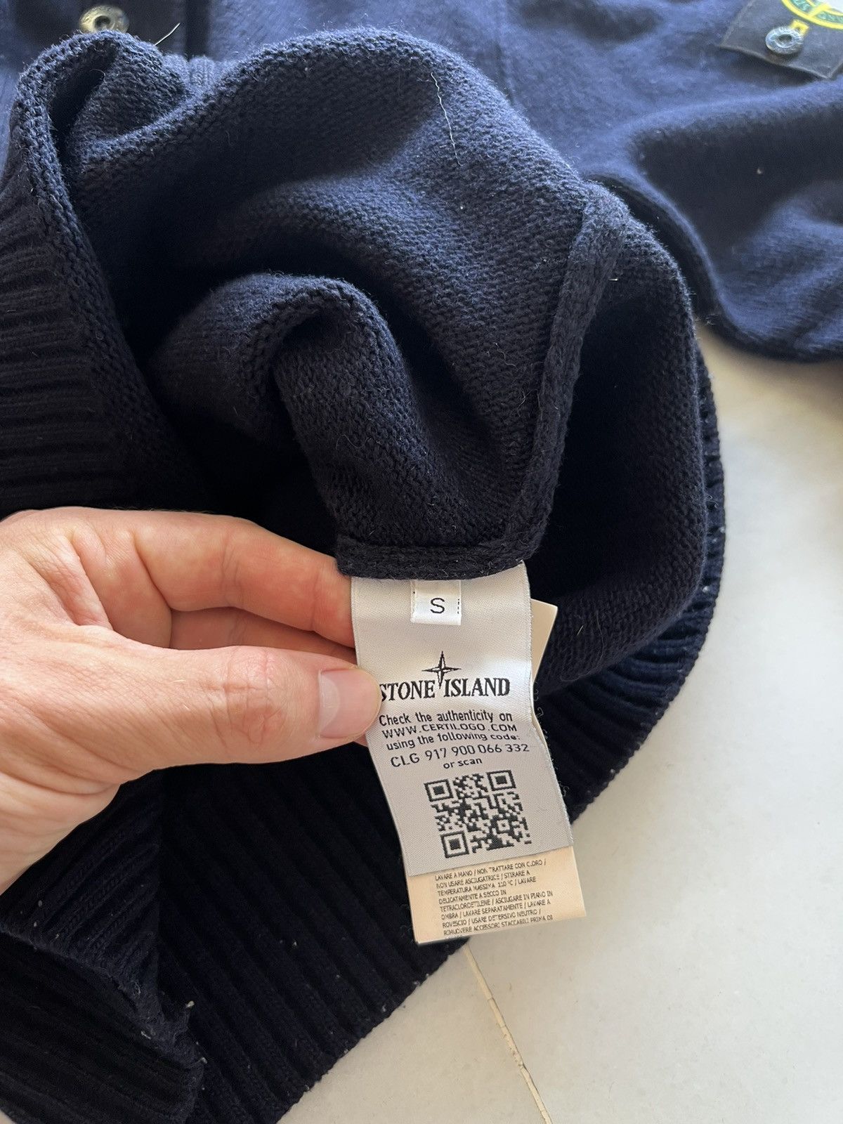 Stone Island × Vintage Stone island turtleneck button sweater Size US M / EU 48-50 / 2 - 7 Thumbnail