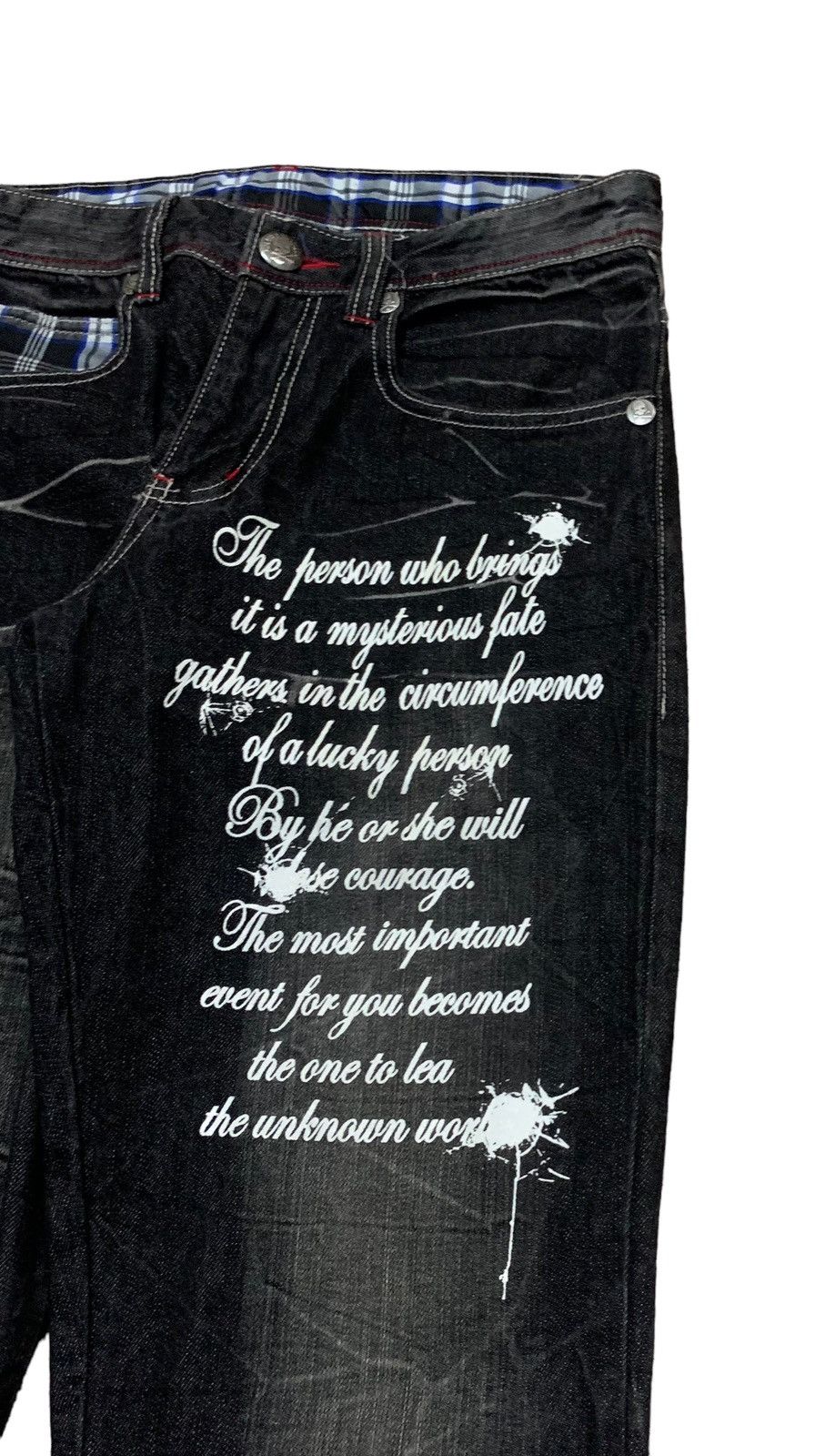 Japanese Brand × Tornado Mart Rare Design Vintage Japanese Brand Double Focus Jeans 1990s Size US 30 / EU 46 - 7 Thumbnail
