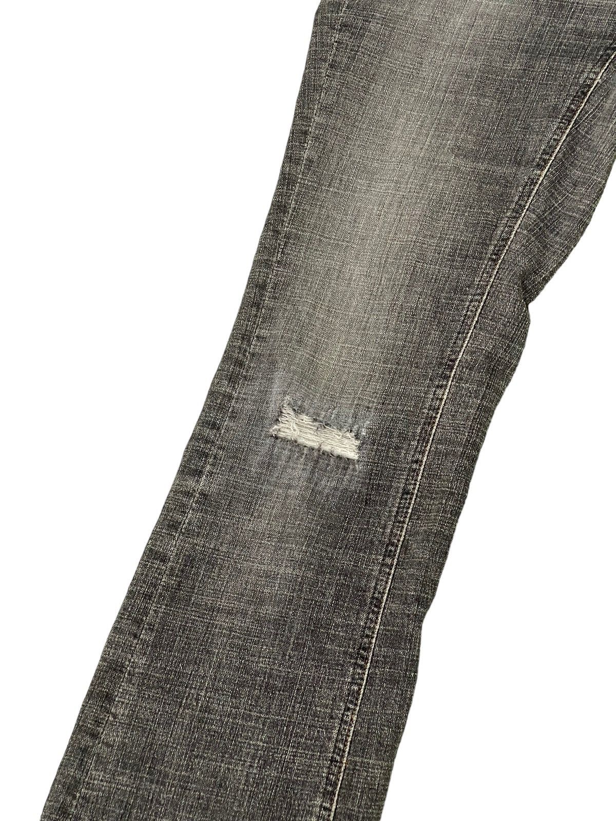 Japanese Brand Flare Jeans Ideo Japan Distress Stretch Boot Cut 6🟦1 Size US 31 - 6 Thumbnail