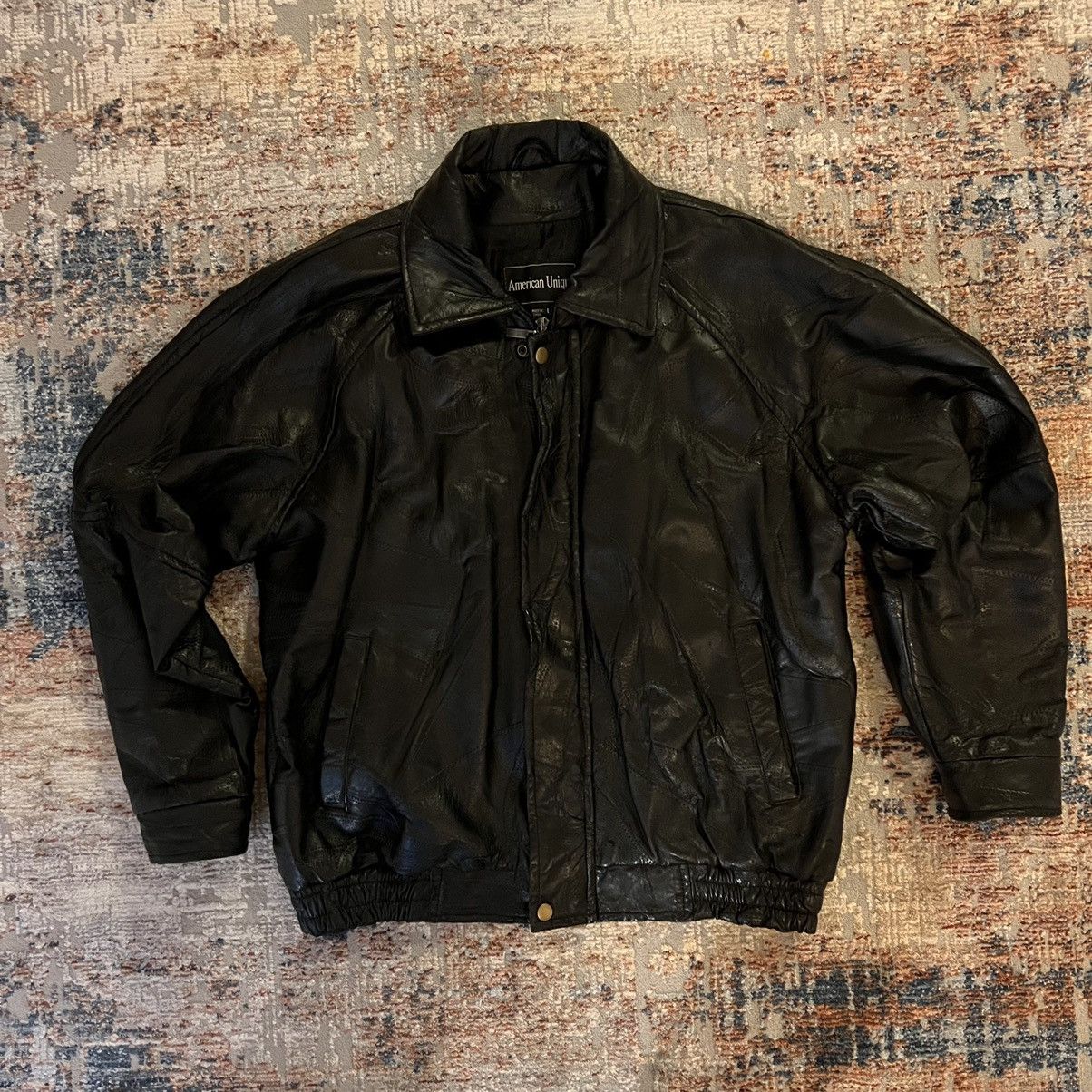 ジャケット・アウター Vintage leather bomber jacket black Vintage Black Leather Bomber Jacket – 23 Lux