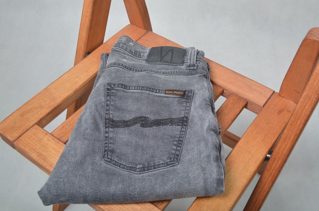 Nudie jeans denim pipe led grey marble size 32