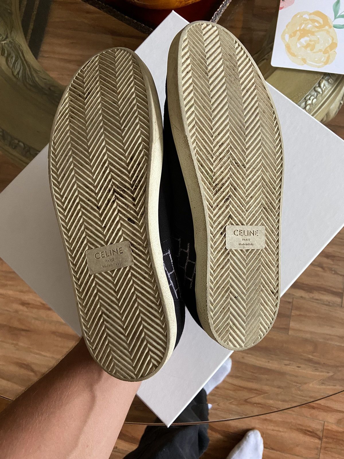 Celine black low top sneakers