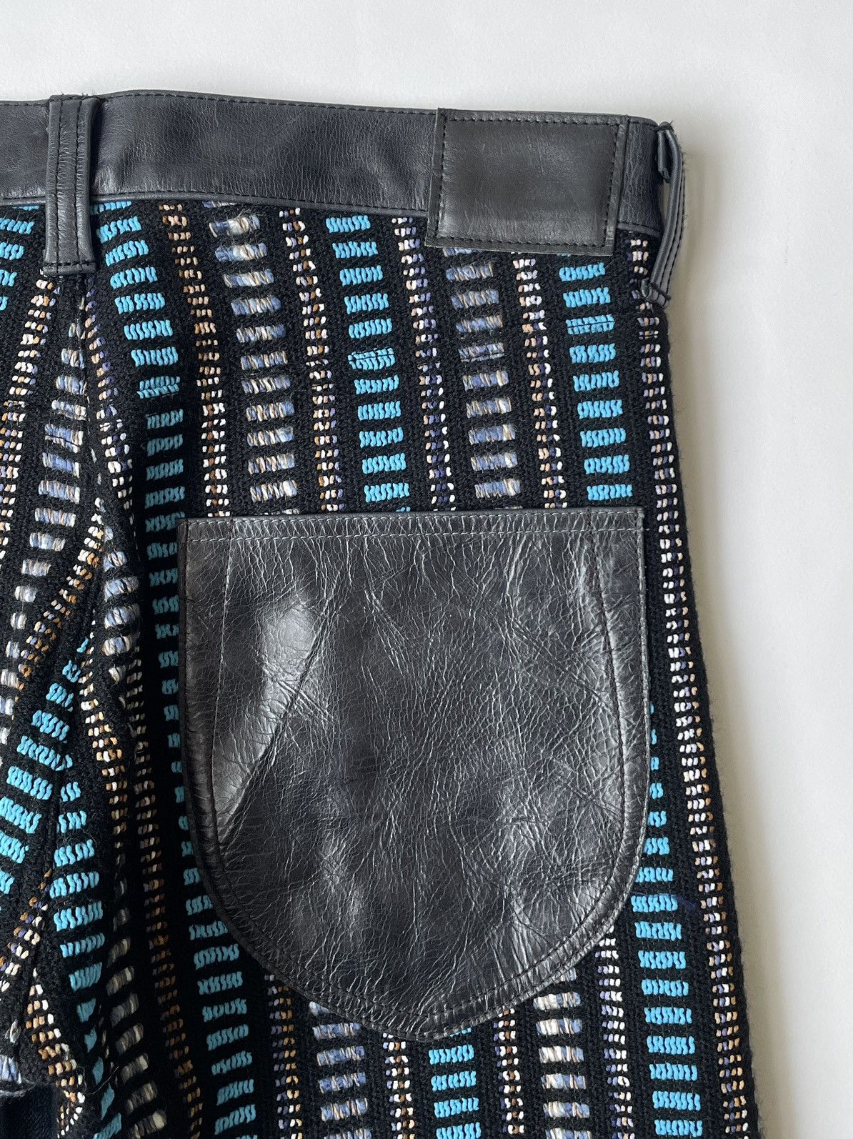 Comme des Garcons A/W 13 Patterned Wool Leather Pocket Jeans Size US 32 / EU 48 - 14 Thumbnail